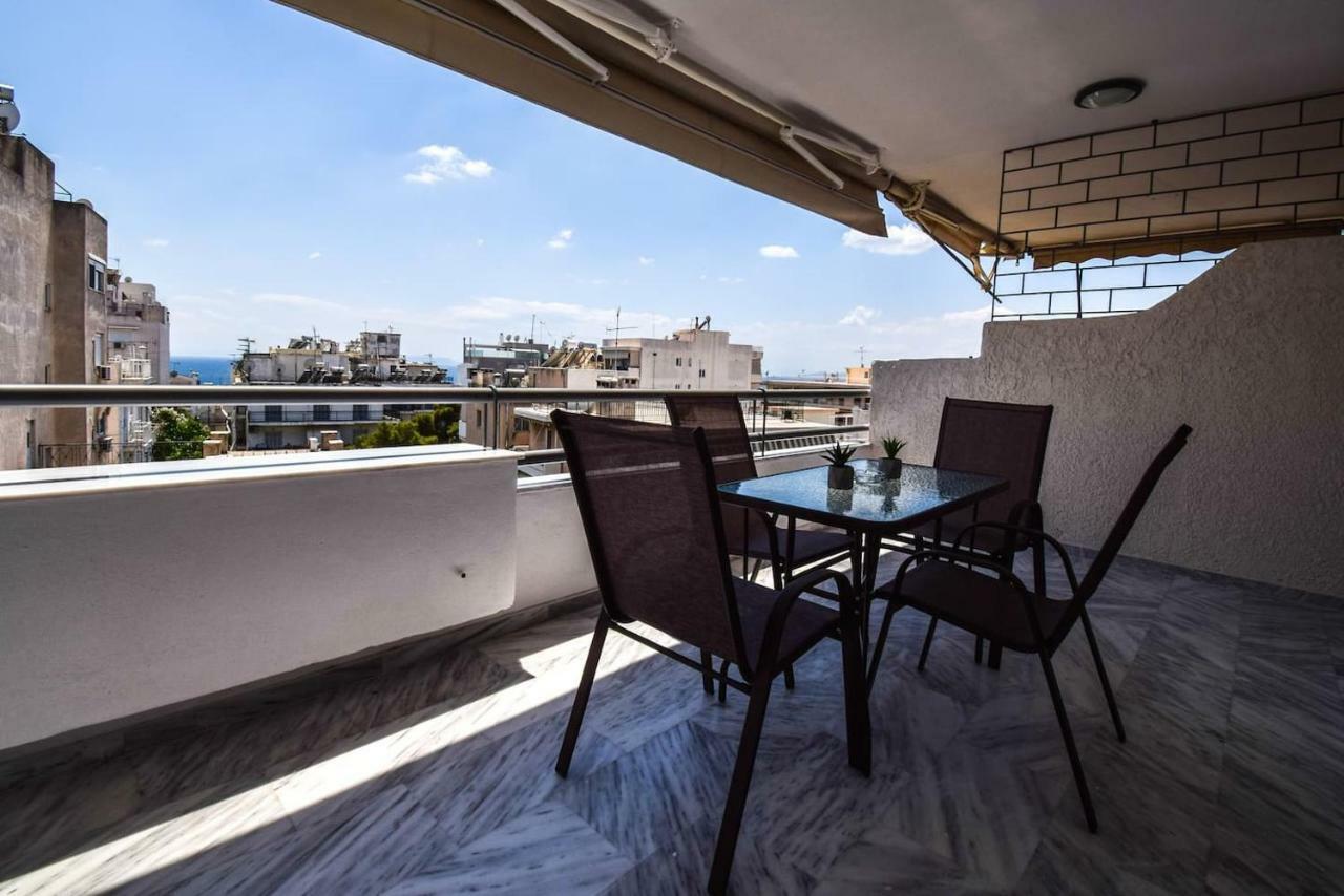 Penthouse 3Bd Apt W/ Sea-View In Athenian Riviera Lejlighed Eksteriør billede